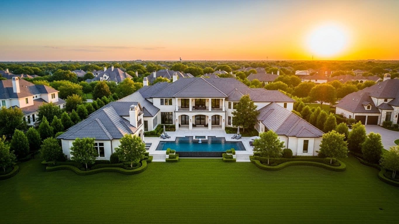 Professional aerial photography for a Tomball, Texas real estate listing